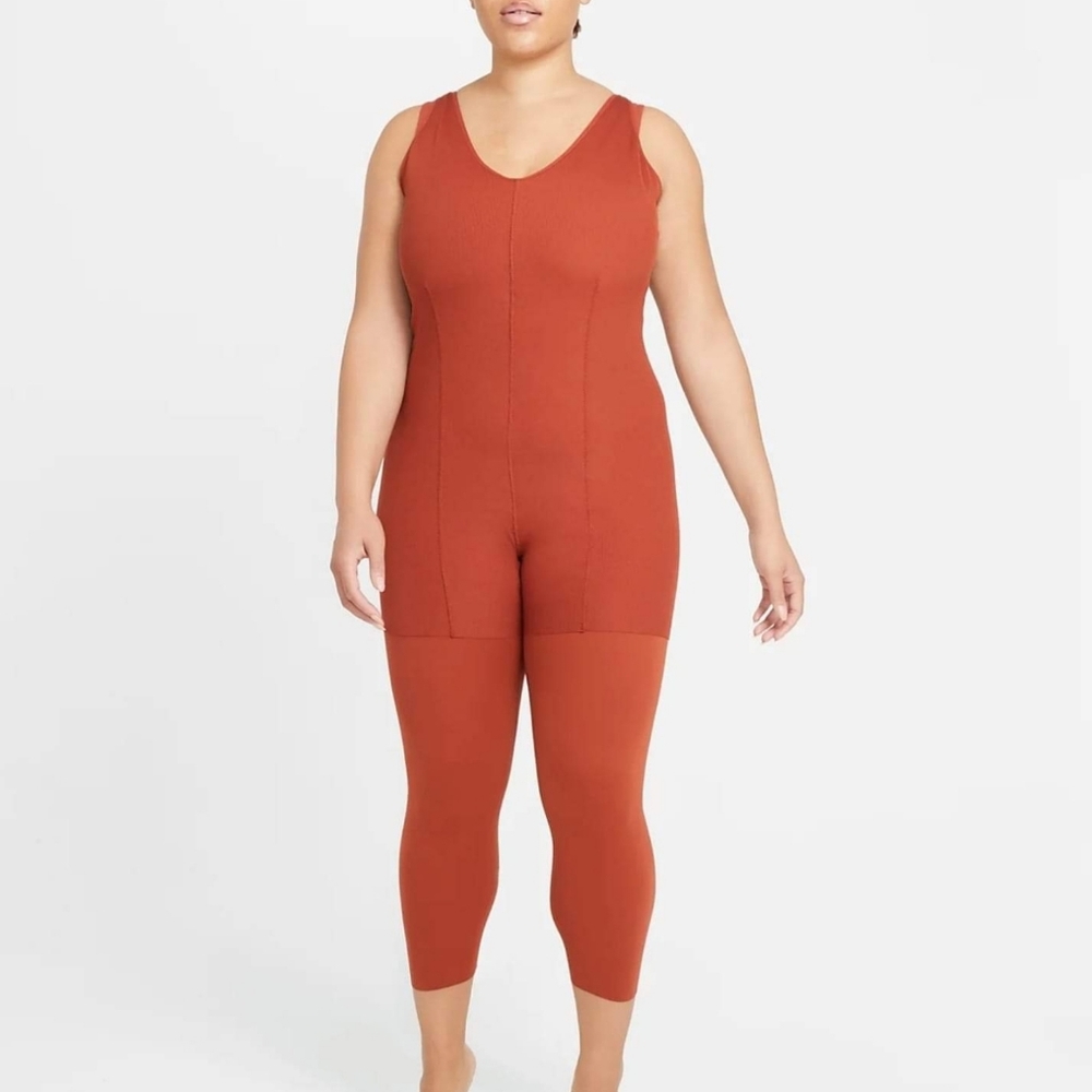 Nike Yoga Luxe Women's 7/8 Layered Jumpsuit (Plus Size)